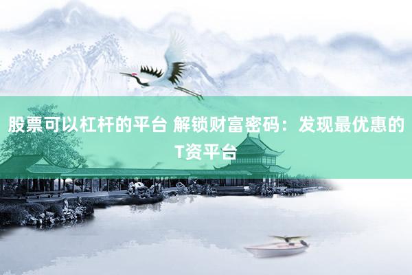 股票可以杠杆的平台 解锁财富密码：发现最优惠的T资平台