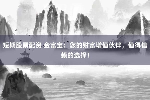 短期股票配资 金富宝：您的财富增值伙伴，值得信赖的选择！